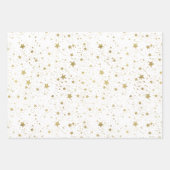 Feuille De Papier Cadeau Gold Stars (Devant)