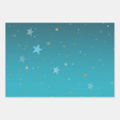 Feuille De Papier Cadeau Gold Stars (Devant 3)