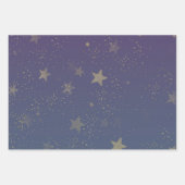 Feuille De Papier Cadeau Gold Stars (Devant 2)