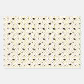 Feuille De Papier Cadeau Golden Graduation Party 3 (Devant)