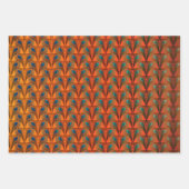 Feuille De Papier Cadeau Golden Great Gatsby Feaths design art déco (Devant 2)