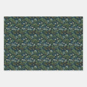 Feuille De Papier Cadeau Golden Holly et le feuillage d'hiver (Devant 3)