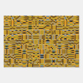 Feuille De Papier Cadeau Golden Kente (Devant)