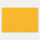 Feuille De Papier Cadeau Goldenrod Jaune Automne automne Couleur solide (Devant)