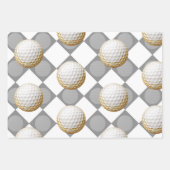 Feuille De Papier Cadeau Golf à thème pour Golfer (Devant 3)
