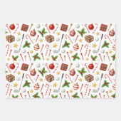 Feuille De Papier Cadeau Golf Noël Party thème Golf pour Golfer (Devant 2)