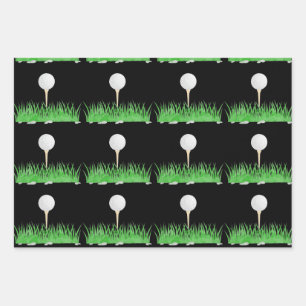 Feuille De Papier Cadeau Golf Pattern Wrapping Paper