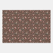 Feuille De Papier Cadeau Golf Père Noël sur Brown (Devant 3)