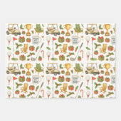 Feuille De Papier Cadeau Golf thème Noël pour Golf Papa Père (Devant)