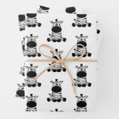 Feuille De Papier Cadeau Goofy Zebra (En situation)