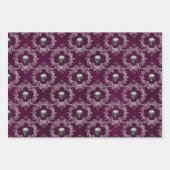 Feuille De Papier Cadeau Goth rose (Devant)