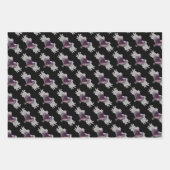 Feuille De Papier Cadeau Goth Saint-Valentin Cœurs ailés (Devant 3)