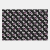 Feuille De Papier Cadeau Goth Valentine Coeurs ailés (Devant 3)