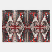 Feuille De Papier Cadeau Goth Wedding Couple (Devant 3)