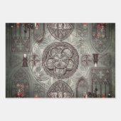 Feuille De Papier Cadeau Gothique médiéval (Devant 3)