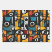 Feuille De Papier Cadeau Gothique Noir Sentiment Déprimant (Devant 3)