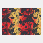 Feuille De Papier Cadeau Gothique Noir Sentiment Déprimant (Devant 2)