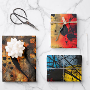 Feuille De Papier Cadeau Gothique Noir Sentiment Déprimant