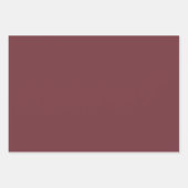 Feuille De Papier Cadeau Gothmas Black Floral Pattern on Deep Crimson Red (Devant 3)