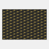 Feuille De Papier Cadeau Grad Elegant Gold Graduation Cap (Devant 3)