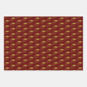 Feuille De Papier Cadeau Grad Elegant Gold Graduation Cap (Devant 2)