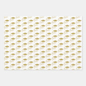 Feuille De Papier Cadeau Grad Elegant Gold Graduation Cap (Devant)