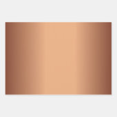 Feuille De Papier Cadeau Gradient en terre cuite (Devant)