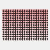 Feuille De Papier Cadeau Gradient Motif tendance rose et noir (Devant 2)