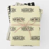 Feuille De Papier Cadeau Graduate Calligraphie Nom Script Moderne (En situation)