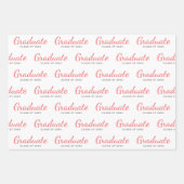 Feuille De Papier Cadeau Graduate Classe de Simple Modernité Graduation (Devant)