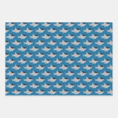 Feuille De Papier Cadeau Graduation amusante de requin (Devant 2)