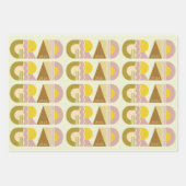 Feuille De Papier Cadeau Graduation class of 2026 retro (Devant)