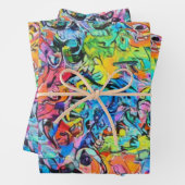 Feuille De Papier Cadeau graffiti (En situation)