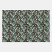 Feuille De Papier Cadeau Graffiti Holly de Noël (Devant 3)