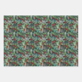 Feuille De Papier Cadeau Graffiti Holly de Noël (Devant 2)