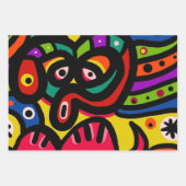 Feuille De Papier Cadeau Graffiti mercredi (Devant 2)
