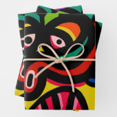 Feuille De Papier Cadeau Graffiti mercredi (En situation)