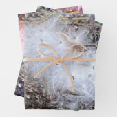 Feuille De Papier Cadeau Graines et soie d'algues (En situation)