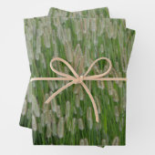 Feuille De Papier Cadeau Graines vertes (En situation)