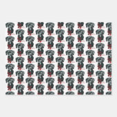 Feuille De Papier Cadeau Grand Danse Joyeux Noël (Devant 3)