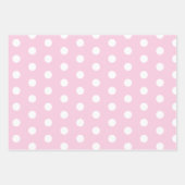 Feuille De Papier Cadeau Grand Pois rose, vert et Motif jaune (Devant)