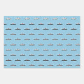 Feuille De Papier Cadeau Grande fête de la piscine (Devant)