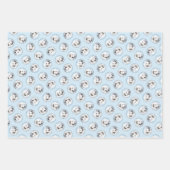 Feuille De Papier Cadeau Grande Pyrénées Peinture Blanc Original Animal de (Devant)