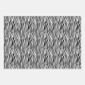 Feuille De Papier Cadeau Grandes taches noires et blanches (Devant 3)