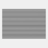 Feuille De Papier Cadeau Grandes taches noires et blanches (Devant)