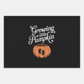 Feuille De Papier Cadeau Grandir Un Peu Citrouille Grossesse D'Automne (Devant)