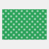 Feuille De Papier Cadeau Grands Snowflakes do-it-yourself couleurs Arrière  (Devant 2)