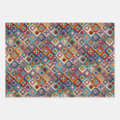 Feuille De Papier Cadeau Granny Carré Crocheted Quilt (Devant 2)