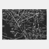 Feuille De Papier Cadeau Graphique aéronautique (Devant)