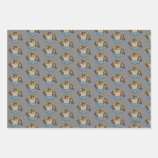 Feuille De Papier Cadeau Graphique en cercle extensible TAZ™ (Devant 2)